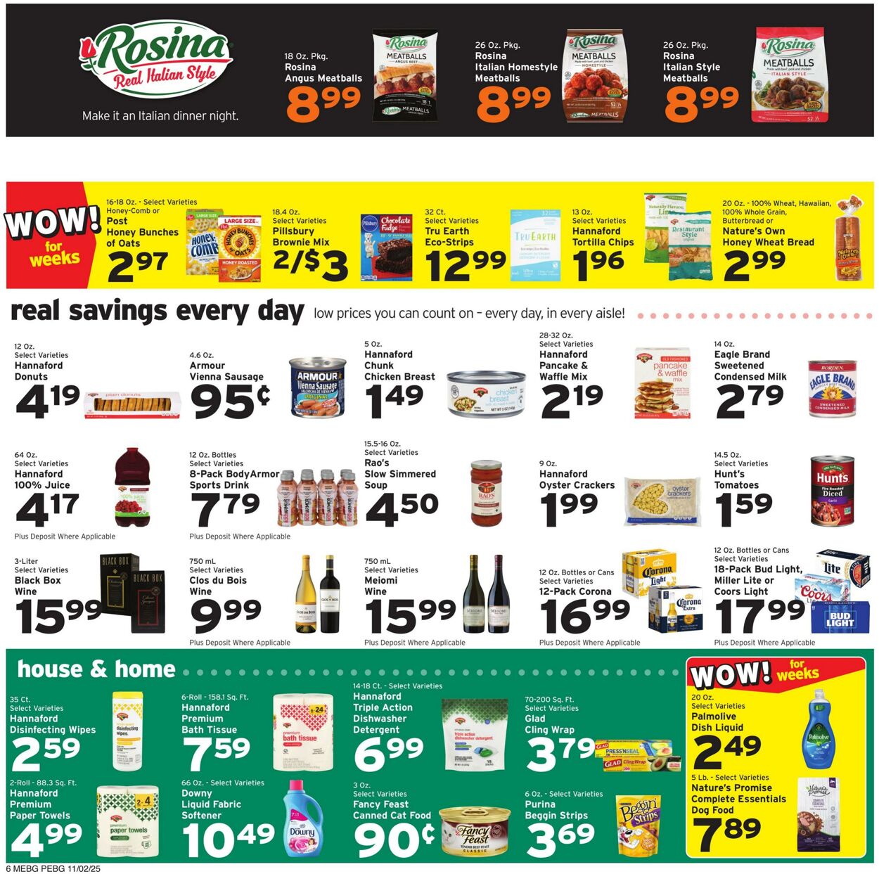 Weekly ad Hannaford 11/02/2025 - 11/08/2025