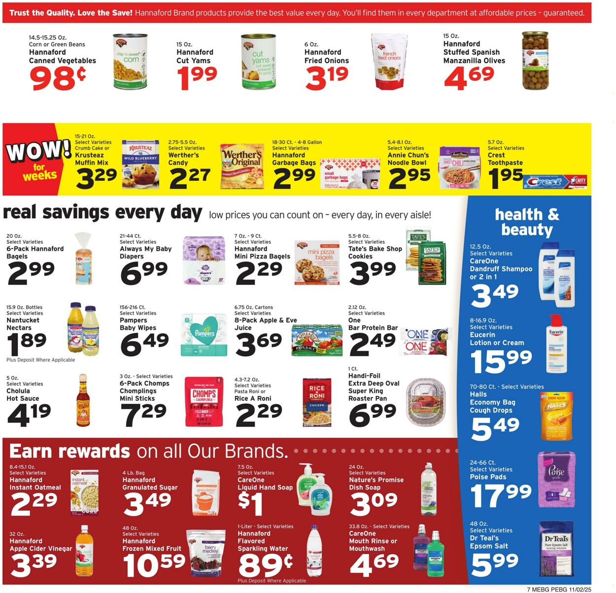 Weekly ad Hannaford 11/02/2025 - 11/08/2025