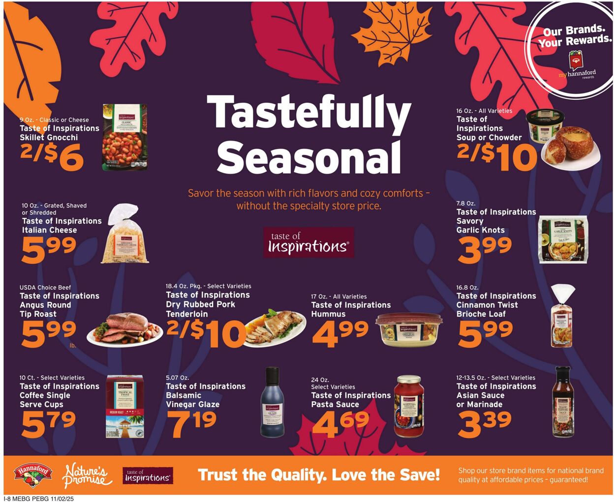 Weekly ad Hannaford 11/02/2025 - 11/08/2025