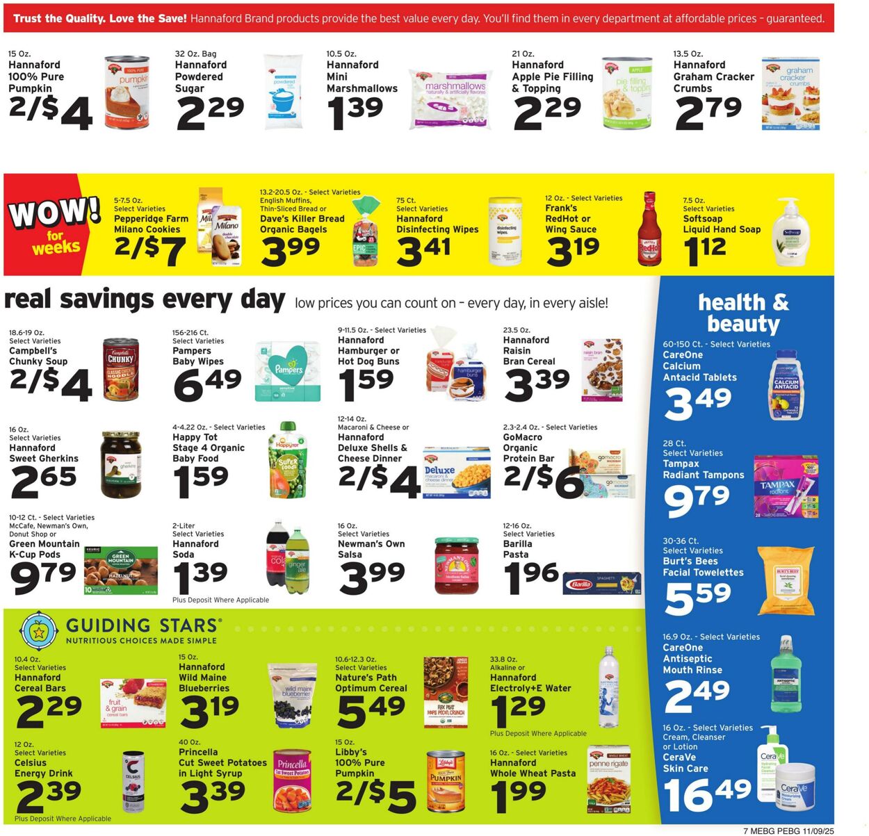 Weekly ad Hannaford 11/09/2025 - 11/15/2025