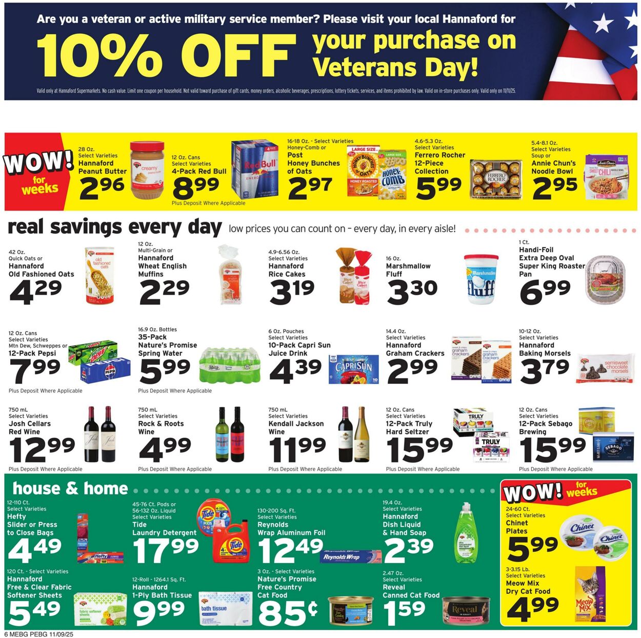 Weekly ad Hannaford 11/09/2025 - 11/15/2025