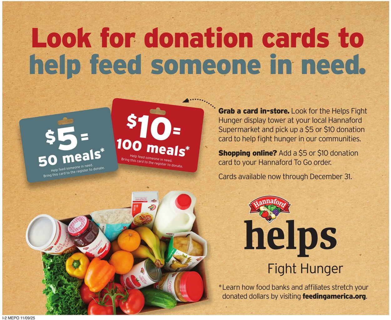 Weekly ad Hannaford 11/09/2025 - 11/15/2025