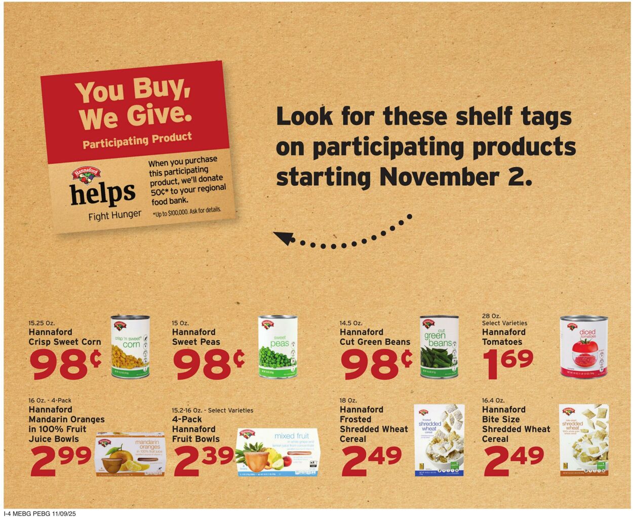 Weekly ad Hannaford 11/09/2025 - 11/15/2025