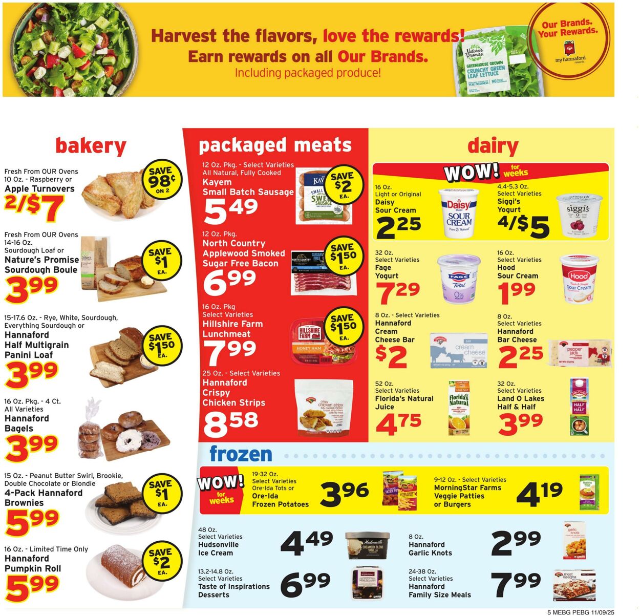 Weekly ad Hannaford 11/09/2025 - 11/15/2025