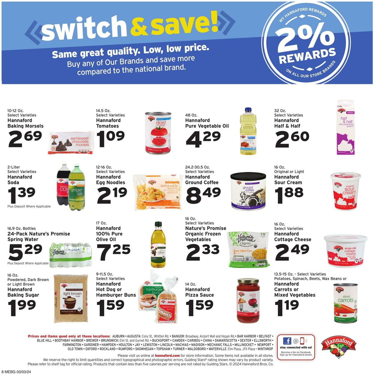 Weekly ad Hannaford 03/03/2024 - 03/09/2024