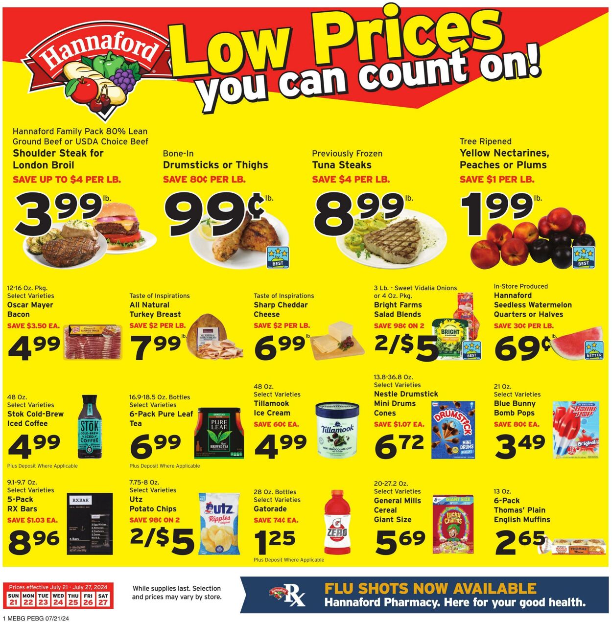 Weekly ad Hannaford 07/21/2024 - 07/27/2024