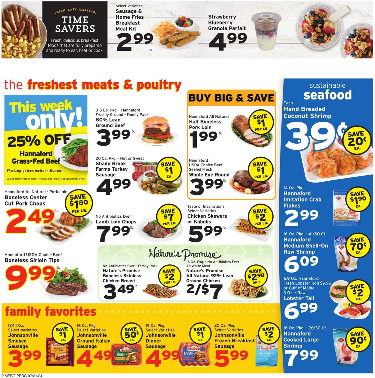 Weekly ad Hannaford 07/21/2024 - 07/27/2024