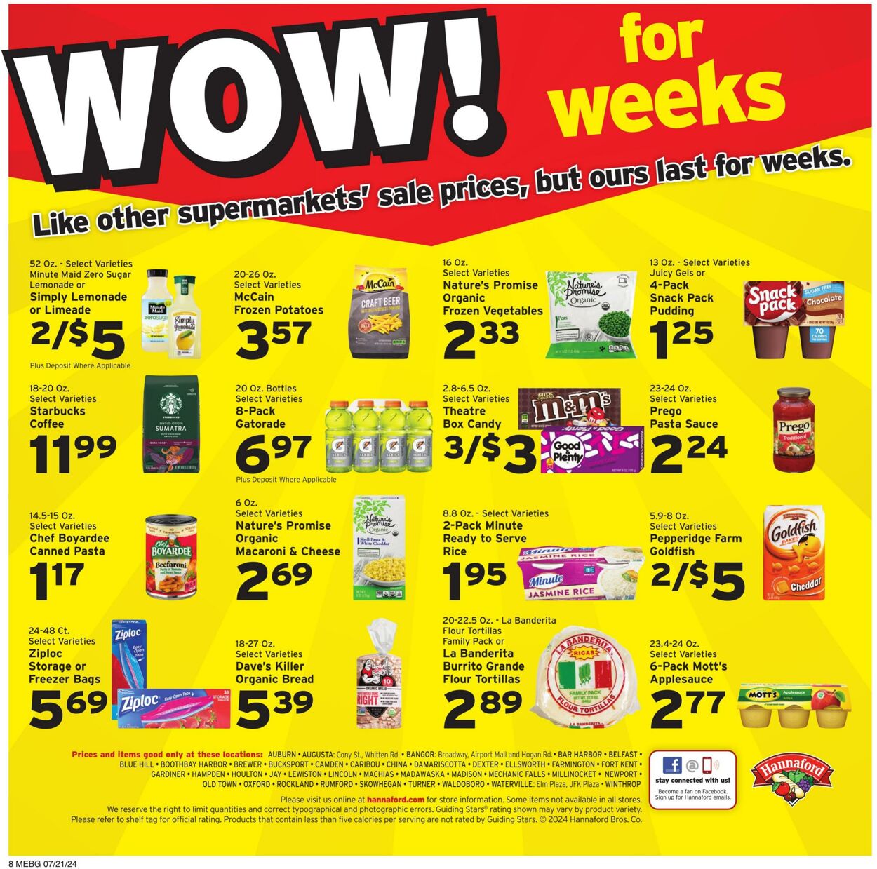 Weekly ad Hannaford 07/21/2024 - 07/27/2024