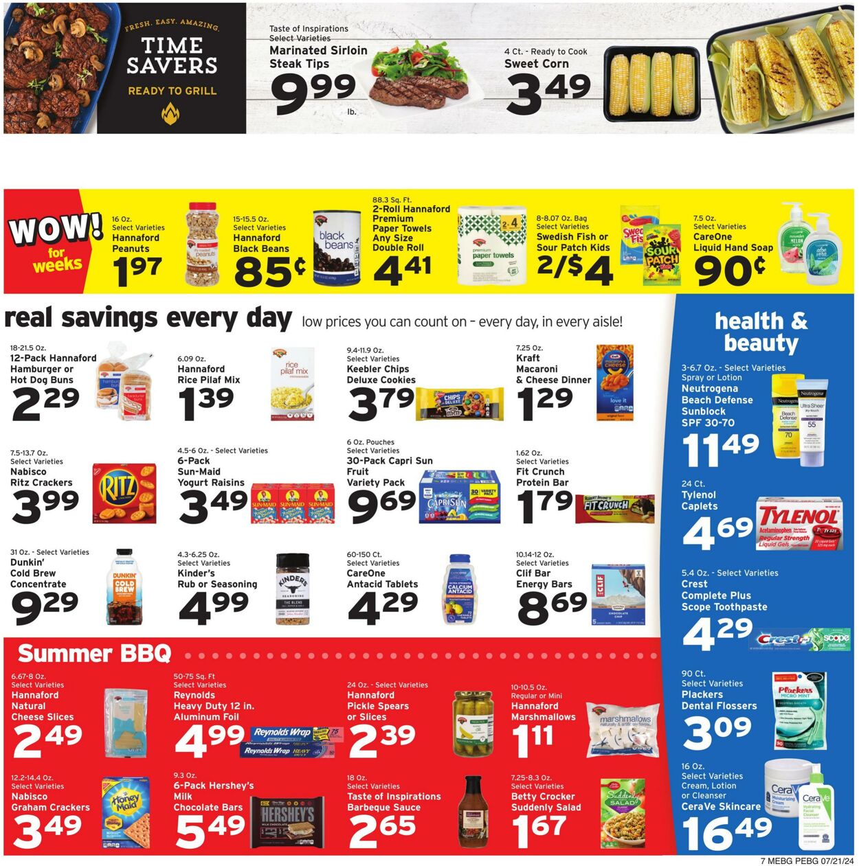 Weekly ad Hannaford 07/21/2024 - 07/27/2024