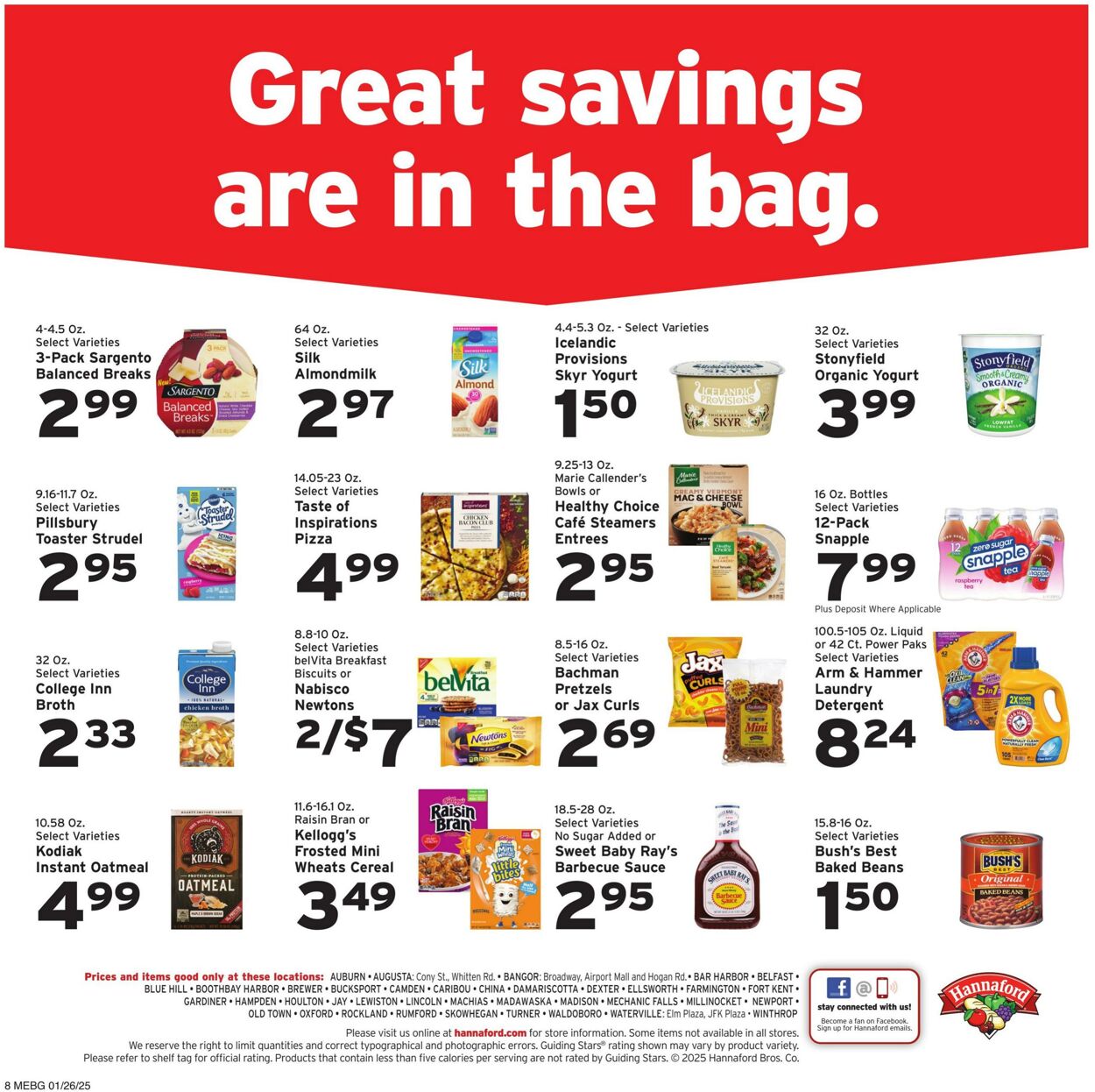 Weekly ad Hannaford 01/26/2025 - 02/01/2025