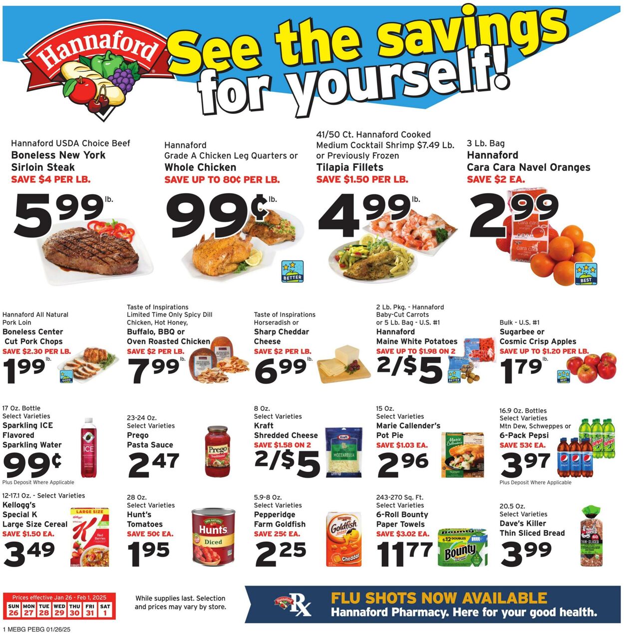 Weekly ad Hannaford 01/26/2025 - 02/01/2025