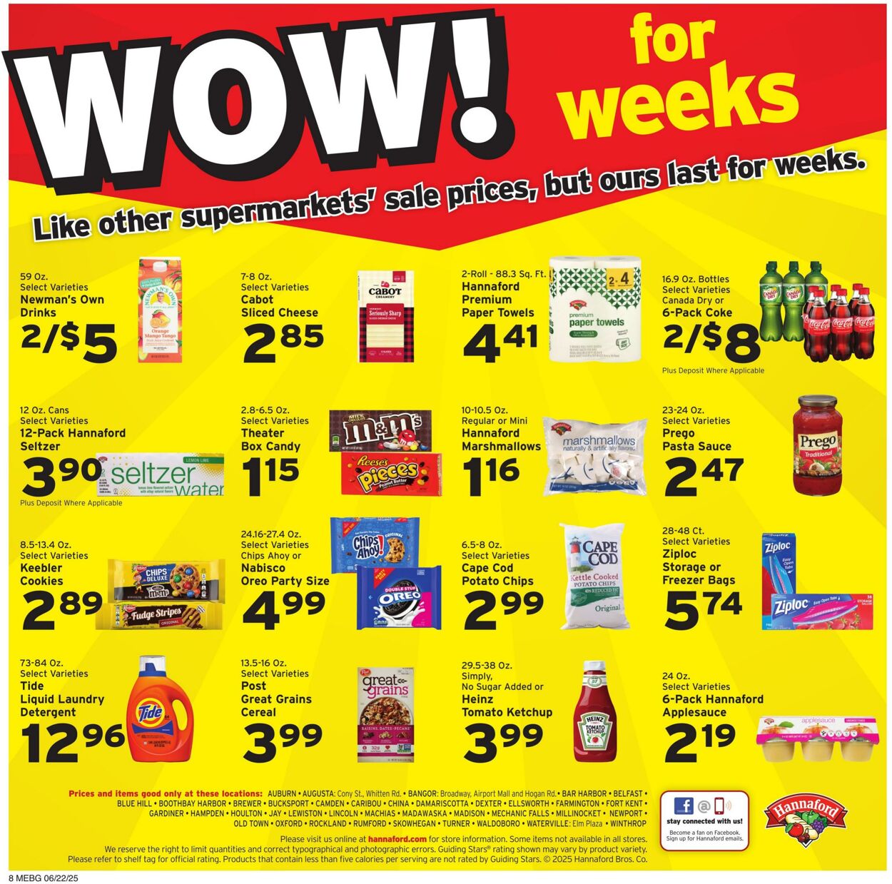 Weekly ad Hannaford 06/22/2025 - 06/28/2025
