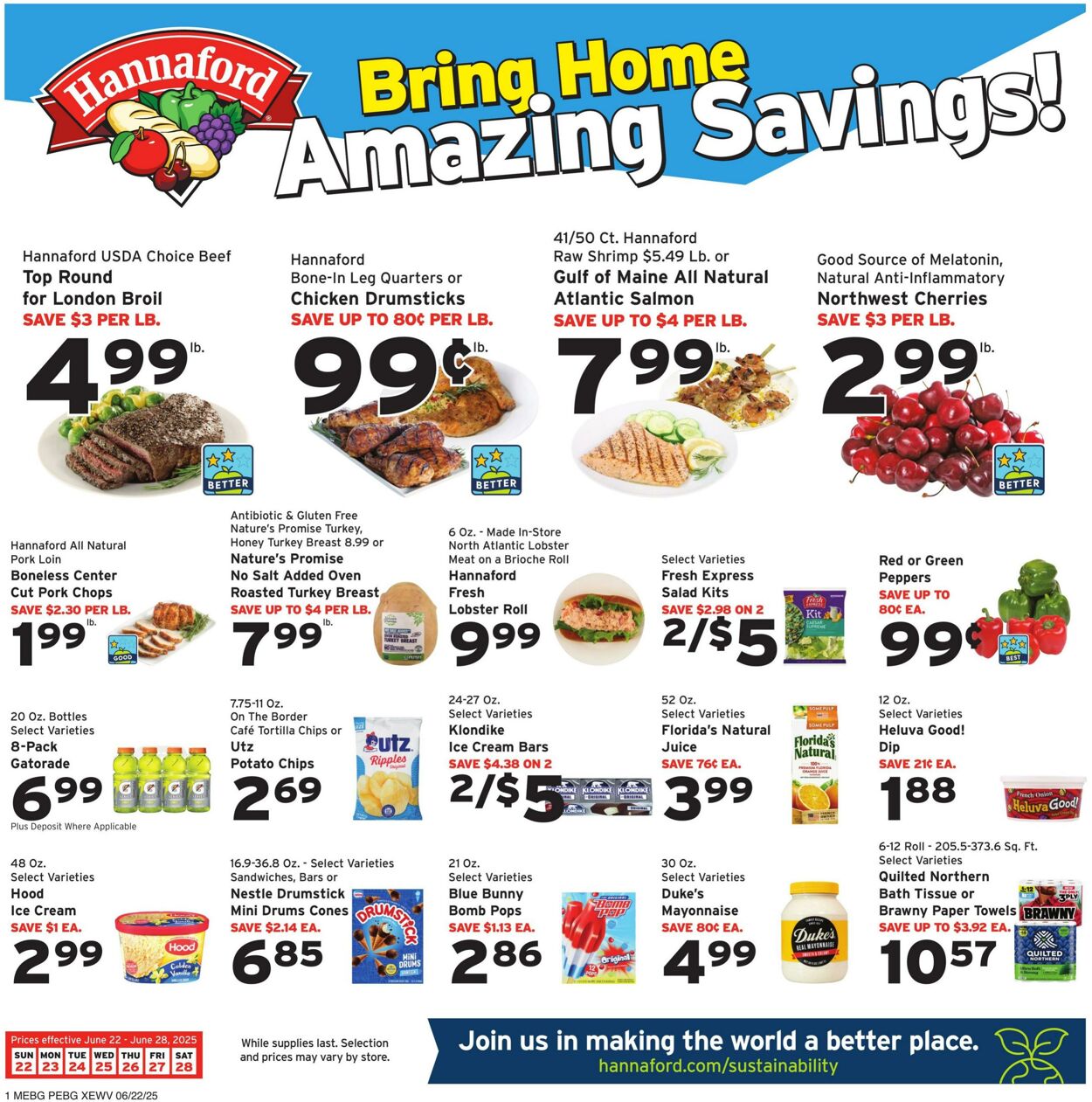 Weekly ad Hannaford 06/22/2025 - 06/28/2025