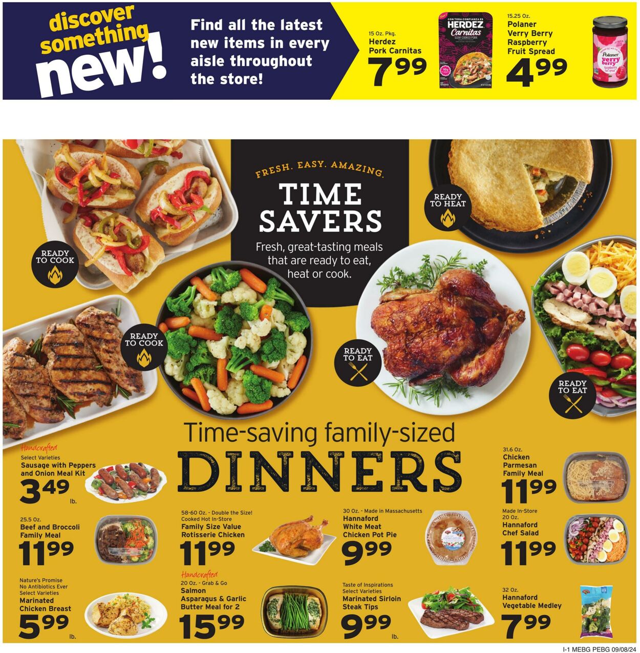 Weekly ad Hannaford 09/08/2024 - 09/14/2024