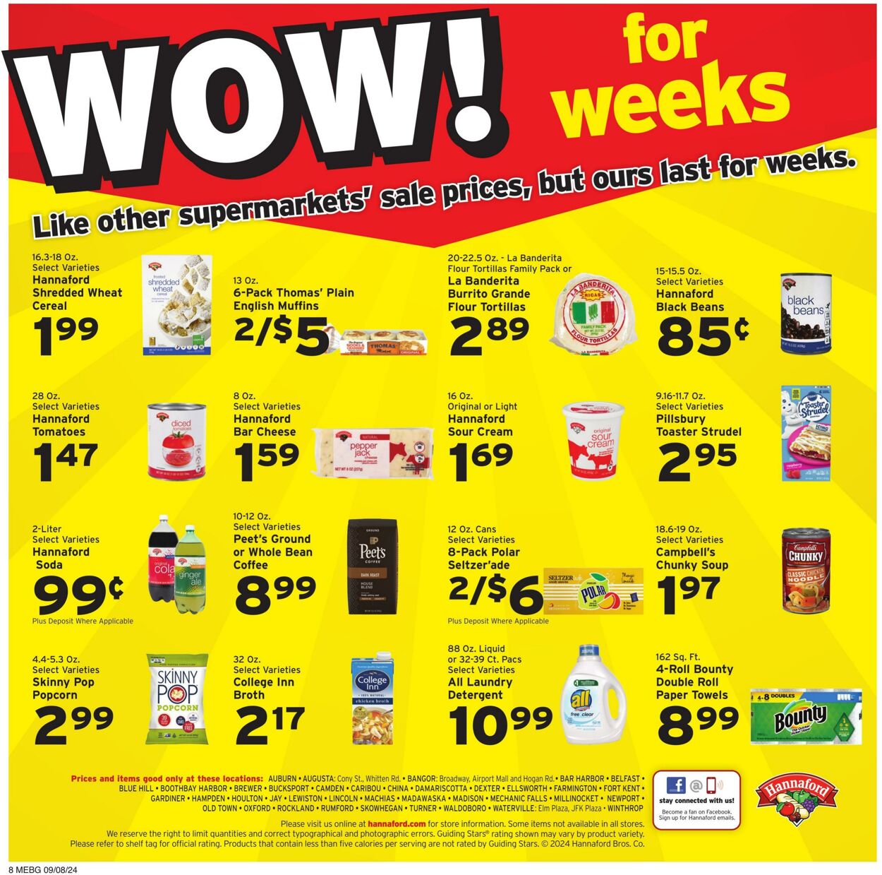 Weekly ad Hannaford 09/08/2024 - 09/14/2024