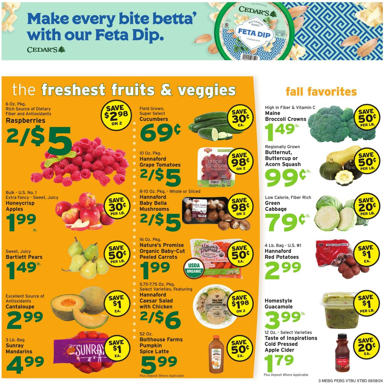 Weekly ad Hannaford 09/08/2024 - 09/14/2024