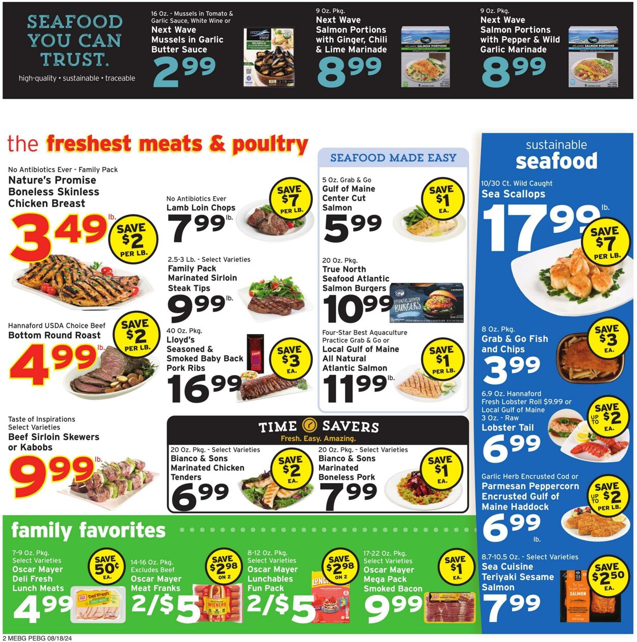 Weekly ad Hannaford 08/18/2024 - 08/24/2024