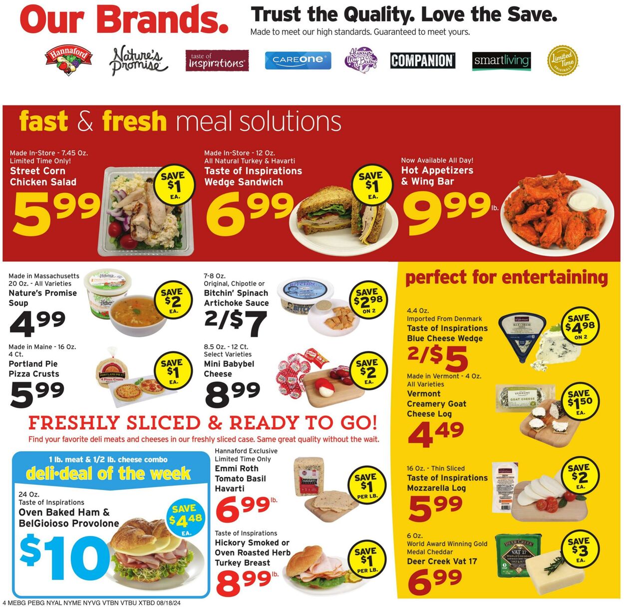 Weekly ad Hannaford 08/18/2024 - 08/24/2024