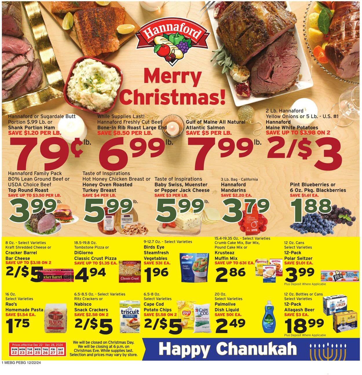 Weekly ad Hannaford 12/22/2024 - 12/28/2024