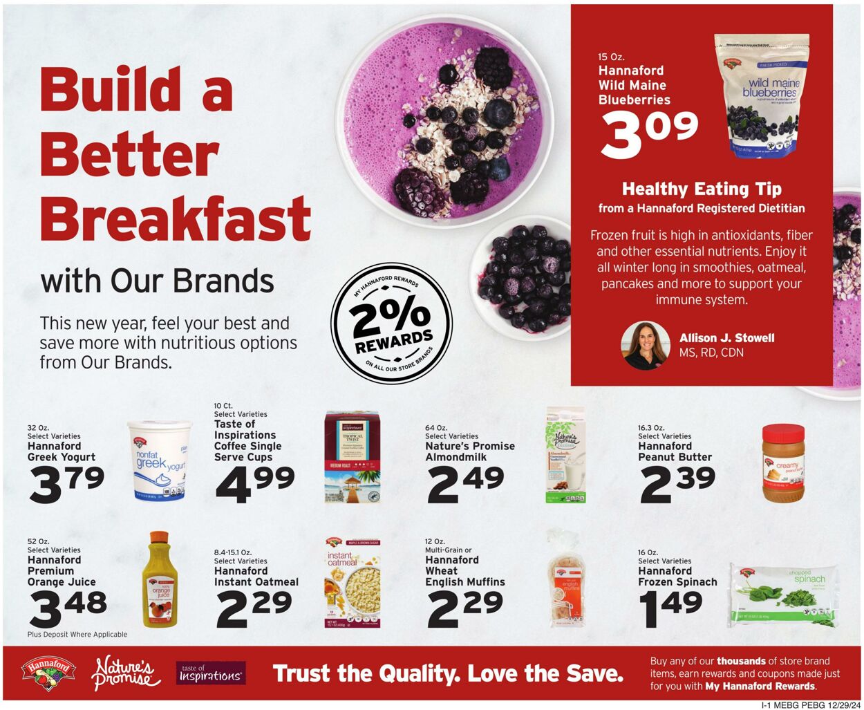 Weekly ad Hannaford 12/29/2024 - 01/04/2025