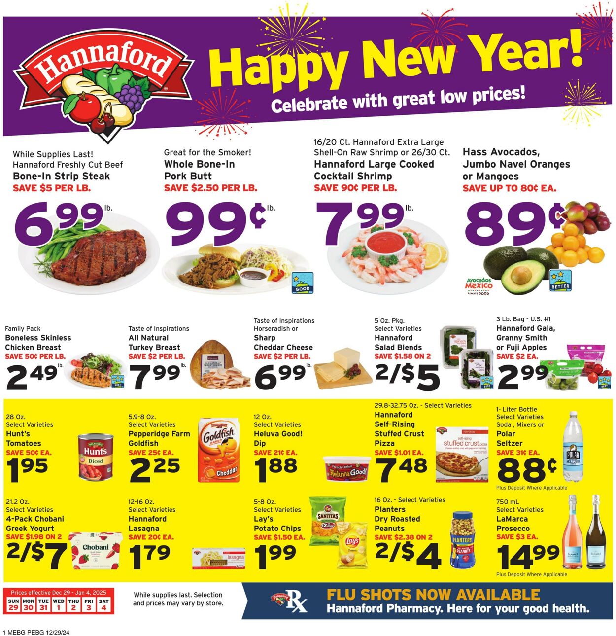 Weekly ad Hannaford 12/29/2024 - 01/04/2025