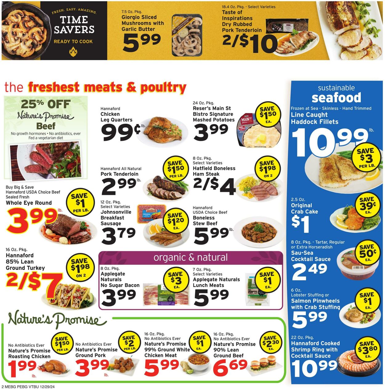 Weekly ad Hannaford 12/29/2024 - 01/04/2025