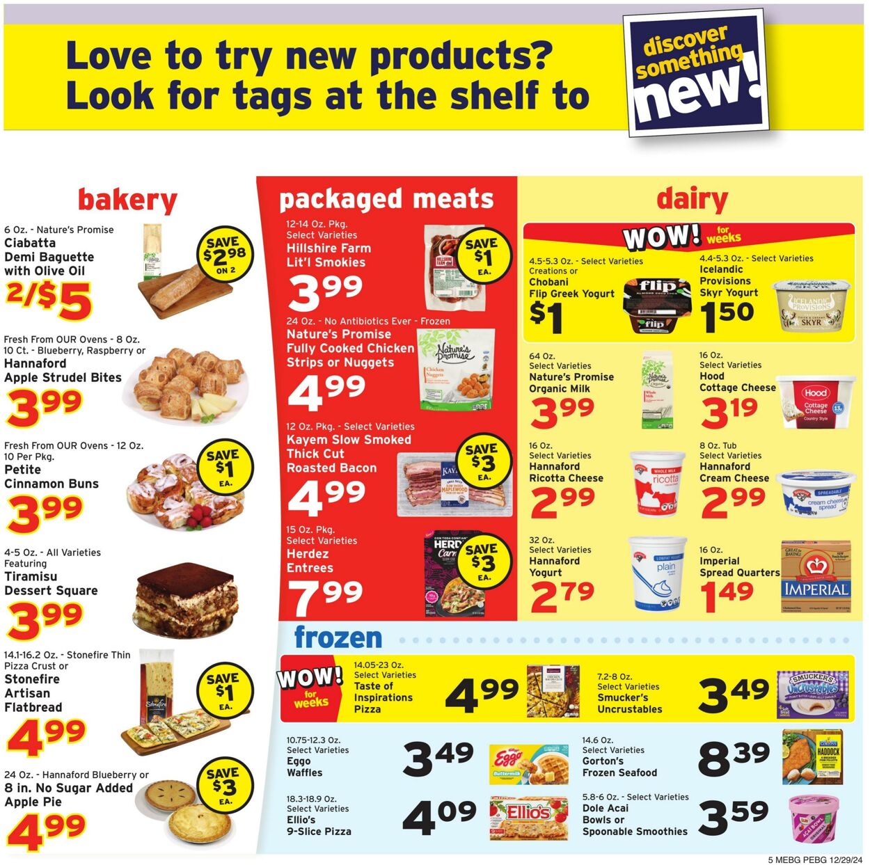 Weekly ad Hannaford 12/29/2024 - 01/04/2025