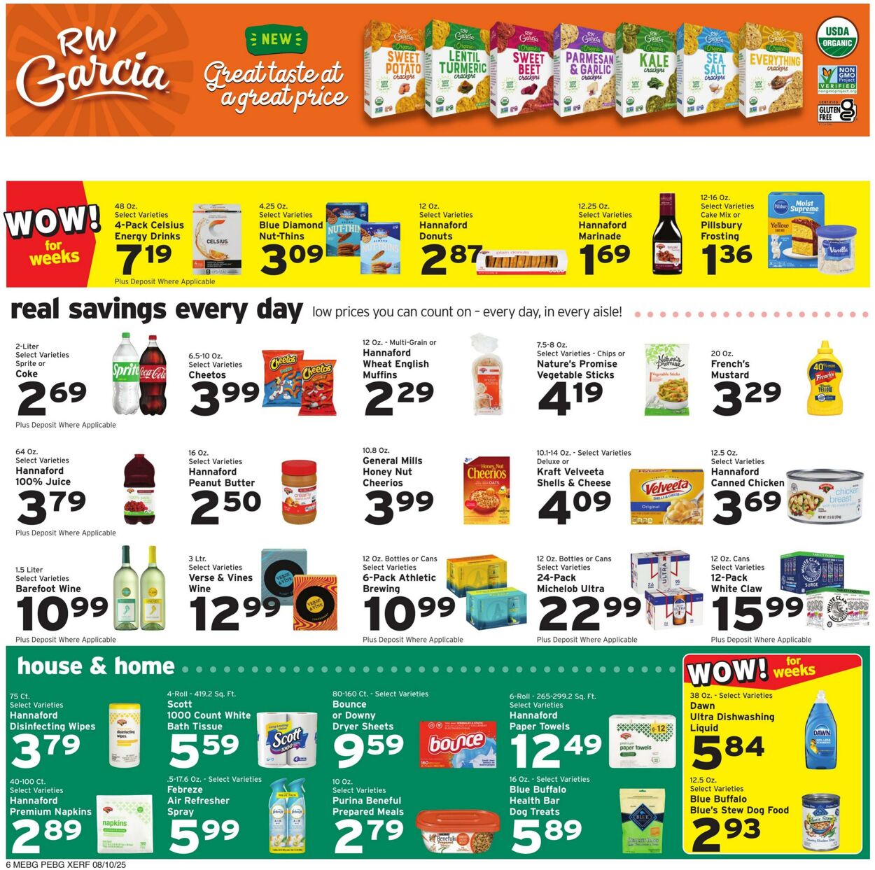 Weekly ad Hannaford 08/10/2025 - 08/16/2025