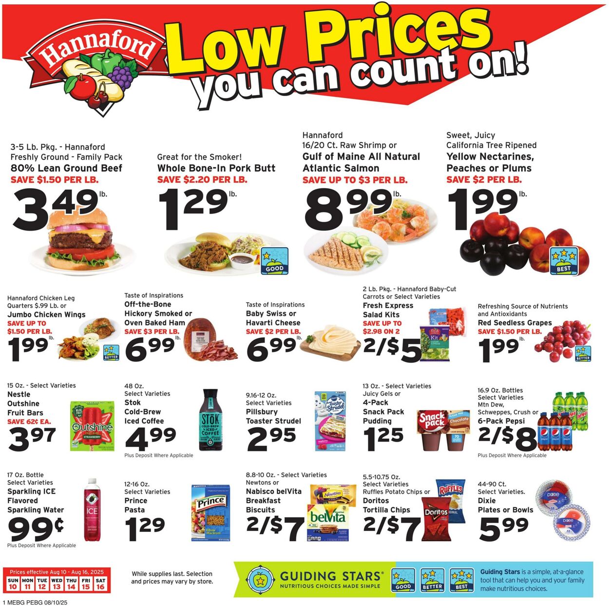 Weekly ad Hannaford 08/10/2025 - 08/16/2025