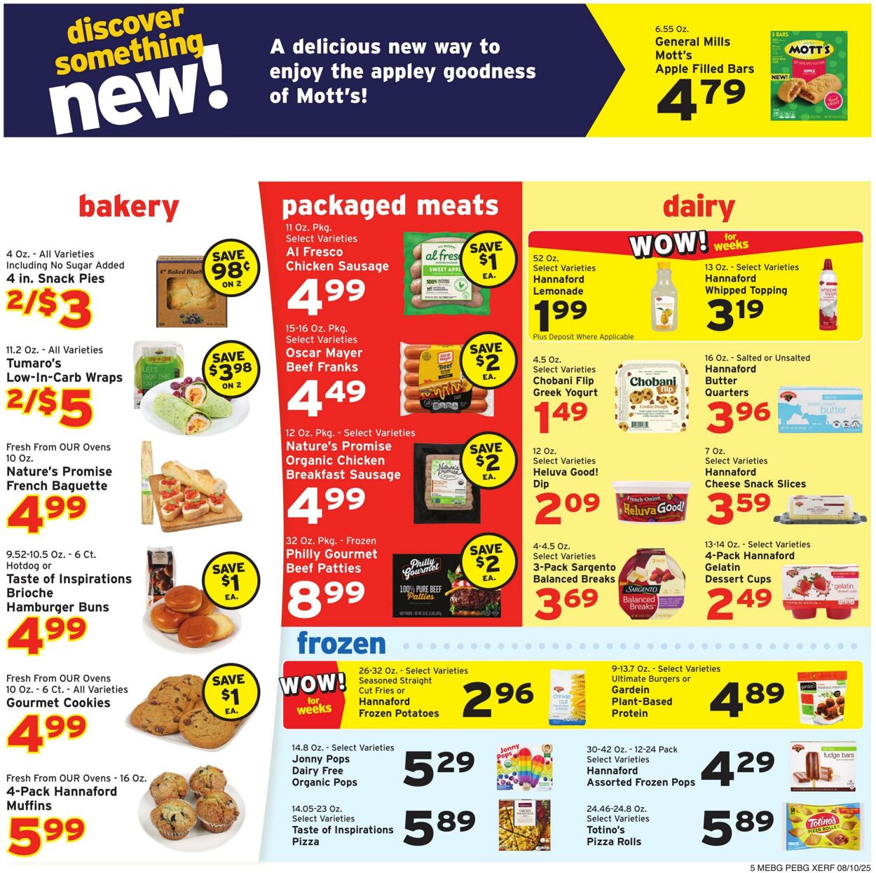 Weekly ad Hannaford 08/10/2025 - 08/16/2025