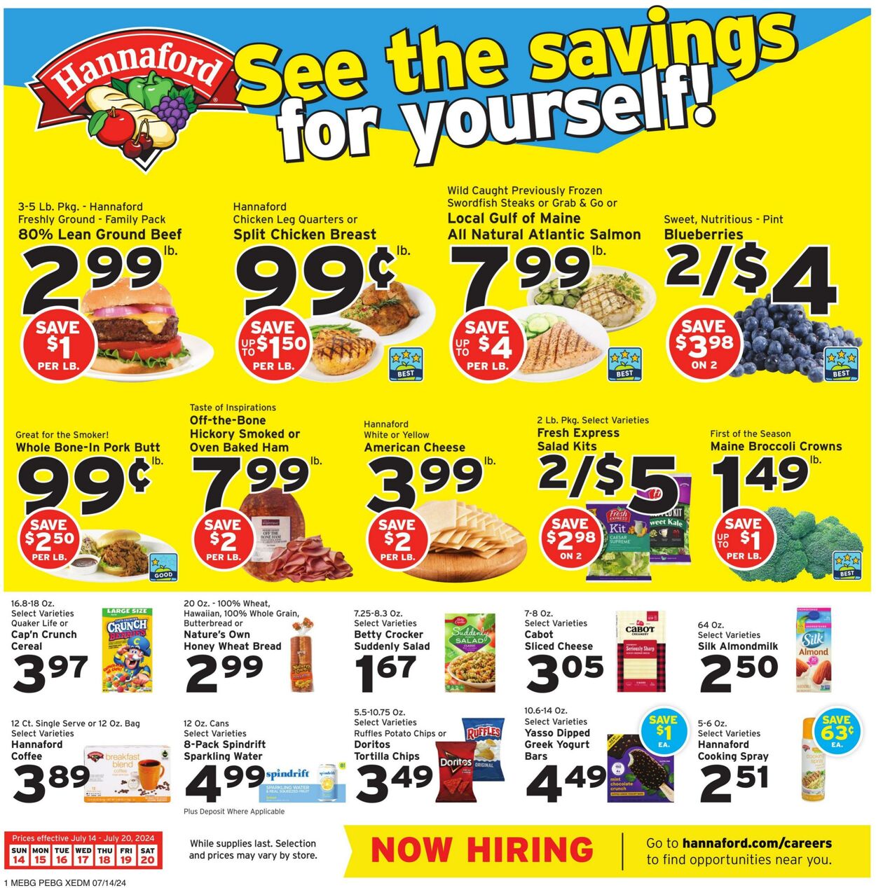 Weekly ad Hannaford 07/14/2024 - 07/20/2024