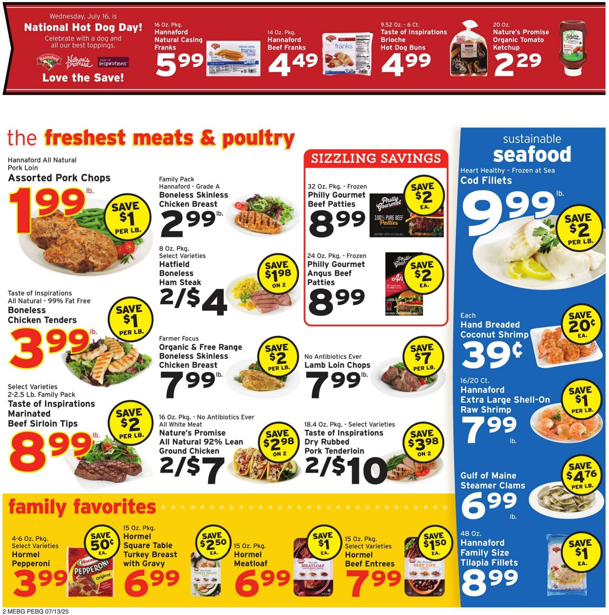 Weekly ad Hannaford 07/13/2025 - 07/19/2025
