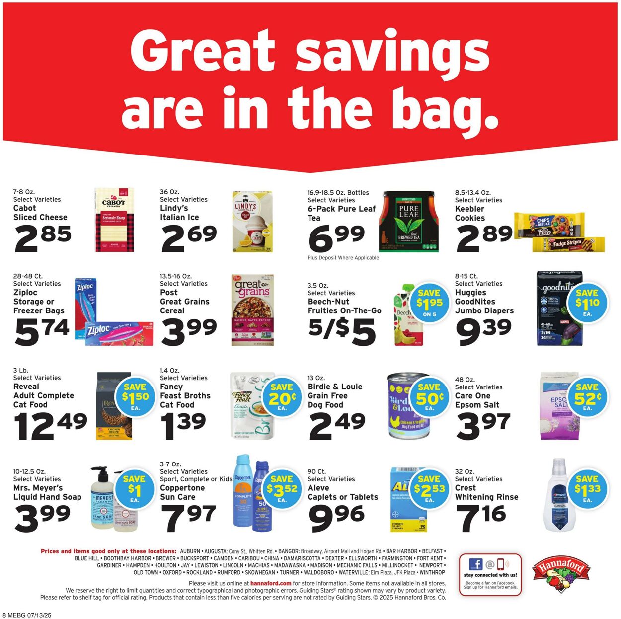 Weekly ad Hannaford 07/13/2025 - 07/19/2025