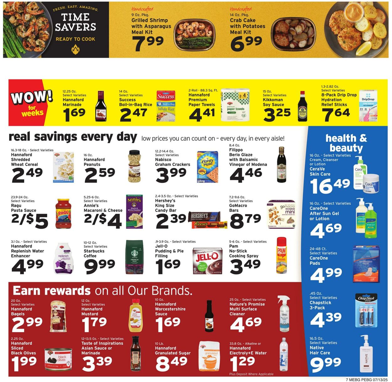 Weekly ad Hannaford 07/13/2025 - 07/19/2025