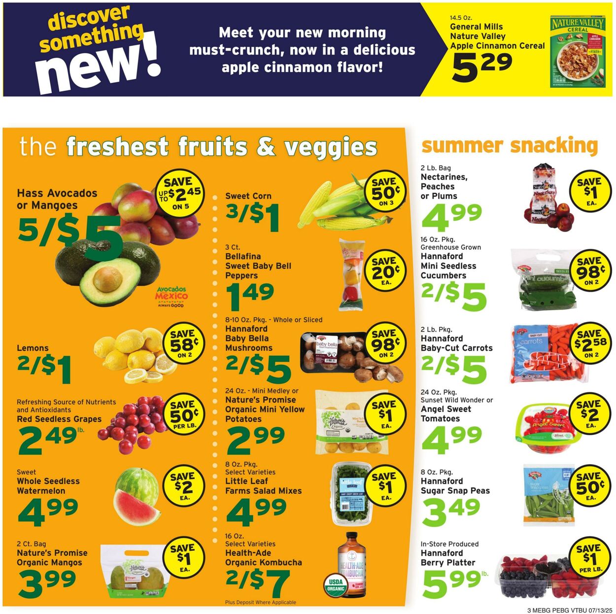 Weekly ad Hannaford 07/13/2025 - 07/19/2025