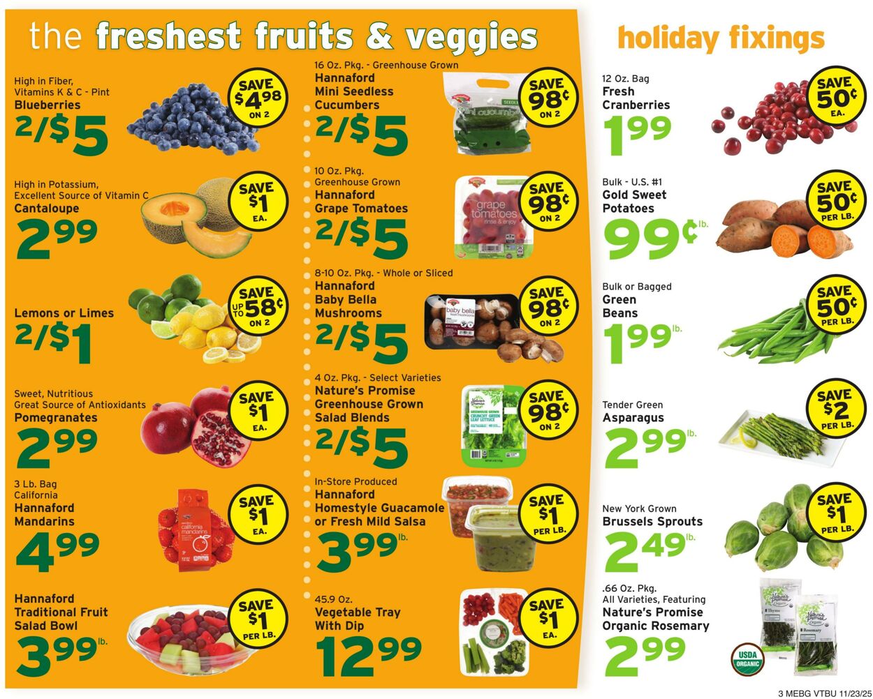 Weekly ad Hannaford 11/23/2025 - 11/29/2025