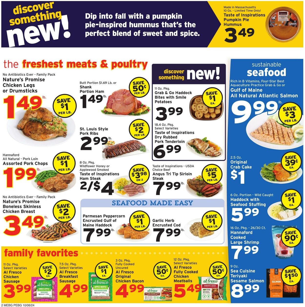 Weekly ad Hannaford 10/06/2024 - 10/12/2024