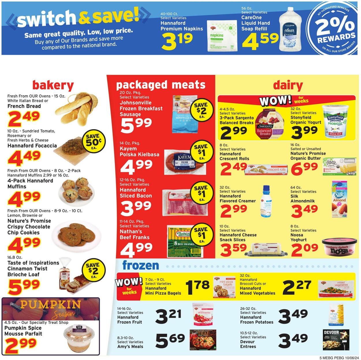 Weekly ad Hannaford 10/06/2024 - 10/12/2024