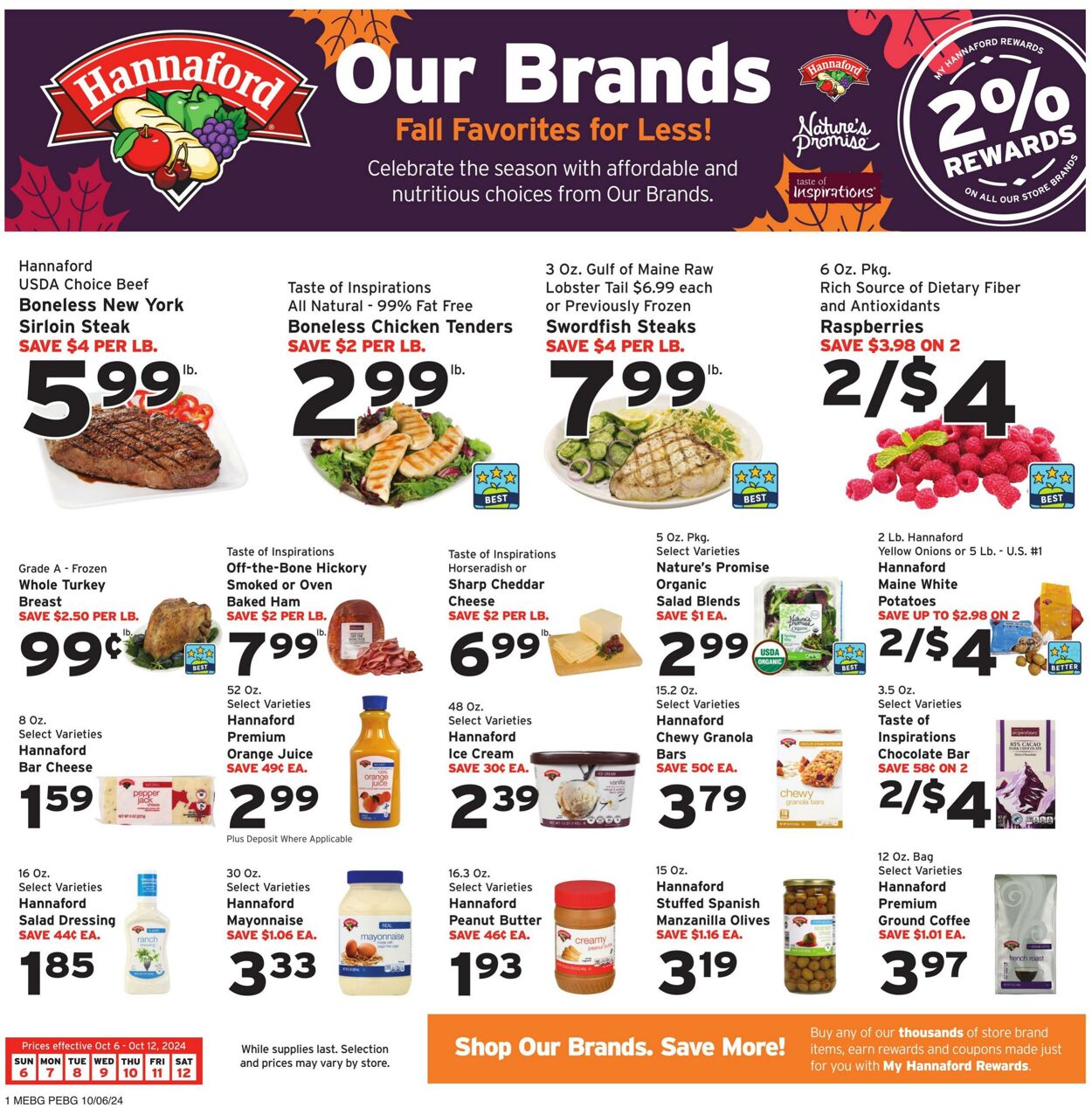 Weekly ad Hannaford 10/06/2024 - 10/12/2024