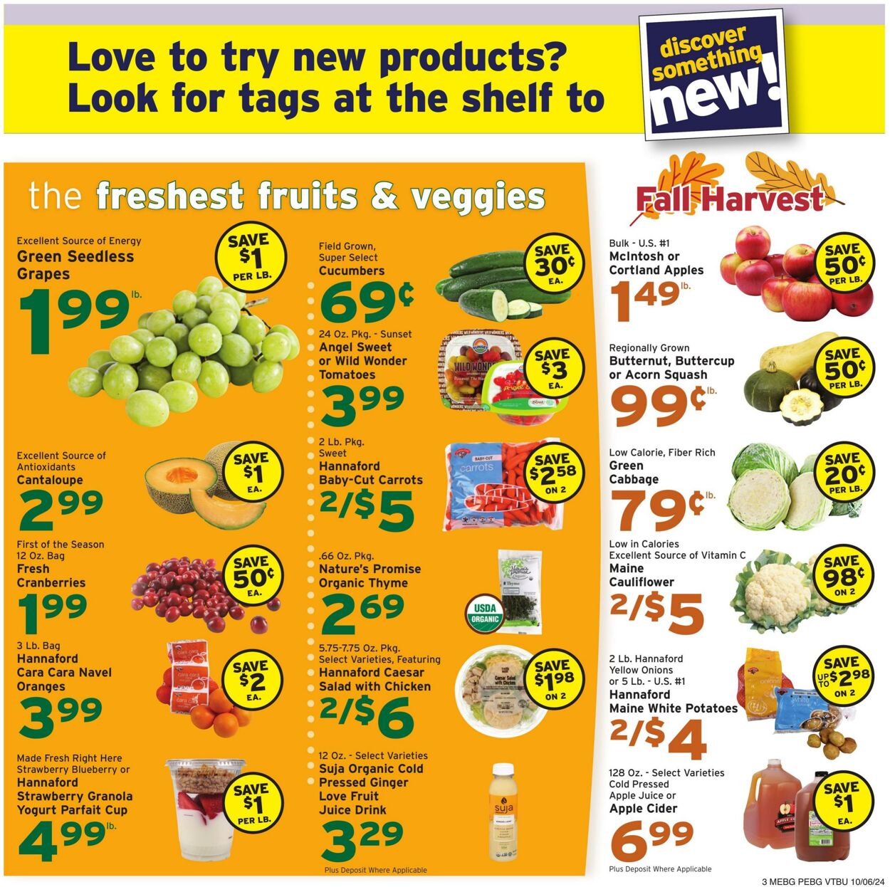 Weekly ad Hannaford 10/06/2024 - 10/12/2024