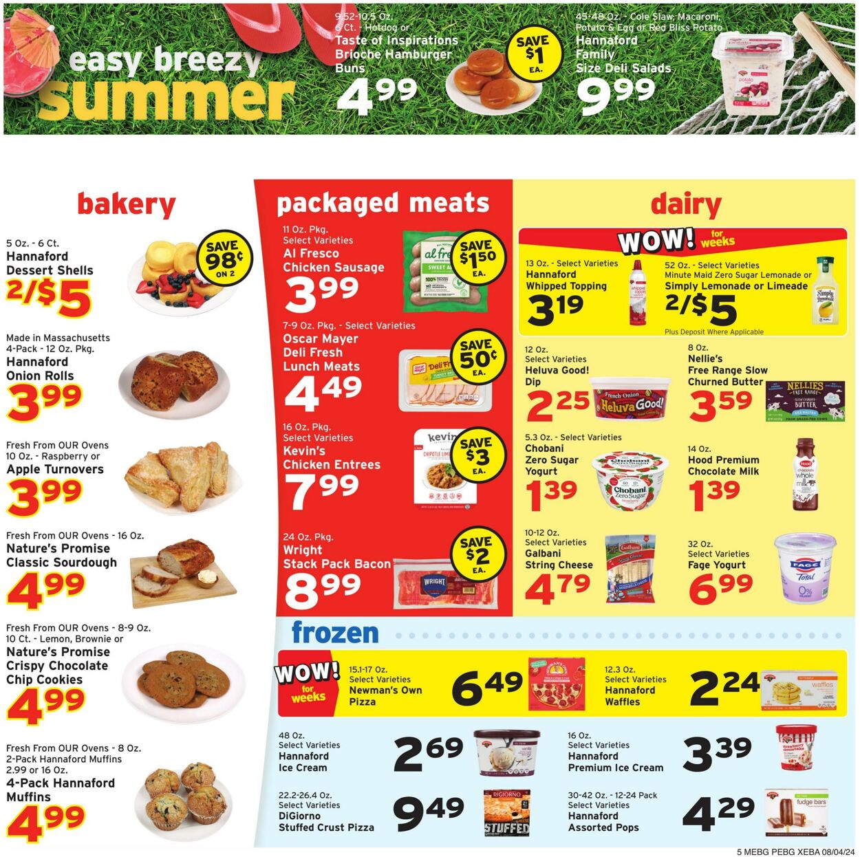 Weekly ad Hannaford 08/04/2024 - 08/10/2024