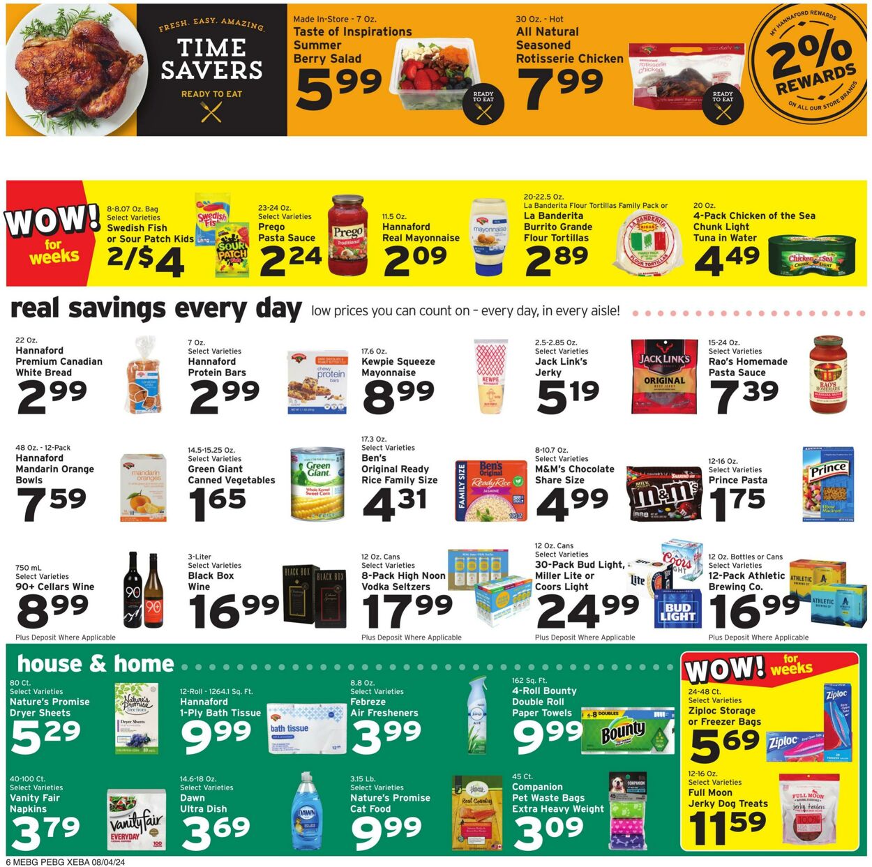 Weekly ad Hannaford 08/04/2024 - 08/10/2024