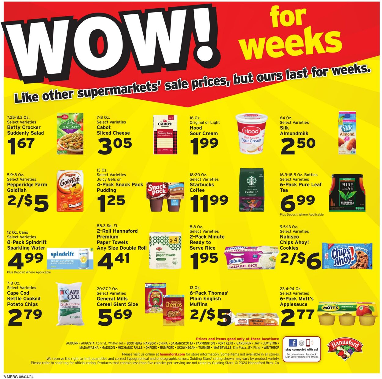 Weekly ad Hannaford 08/04/2024 - 08/10/2024