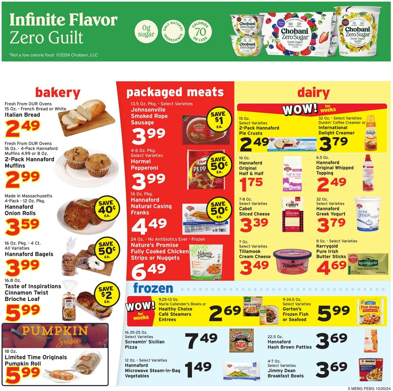 Weekly ad Hannaford 10/20/2024 - 10/26/2024