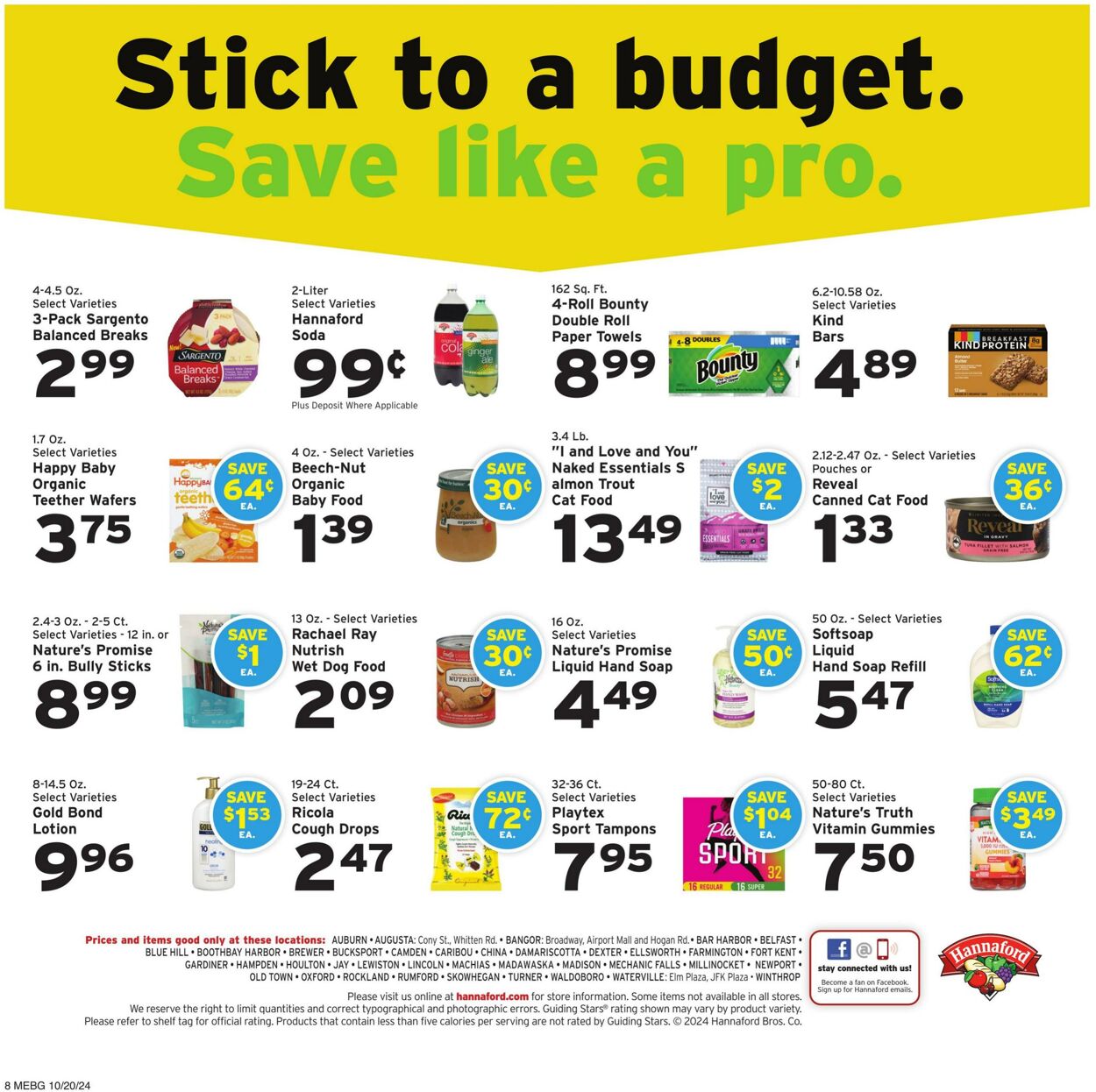 Weekly ad Hannaford 10/20/2024 - 10/26/2024