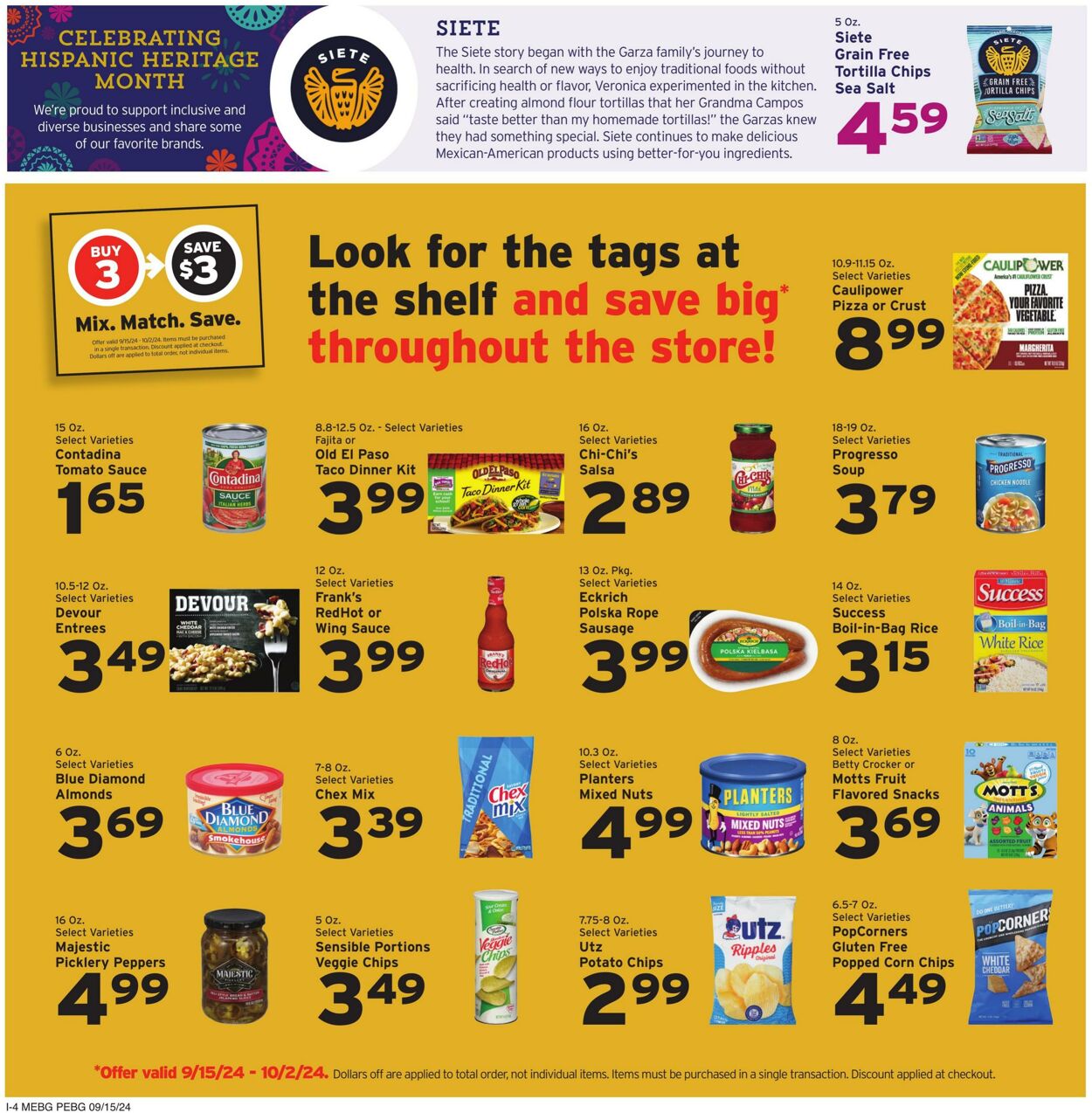 Weekly ad Hannaford 09/15/2024 - 09/21/2024