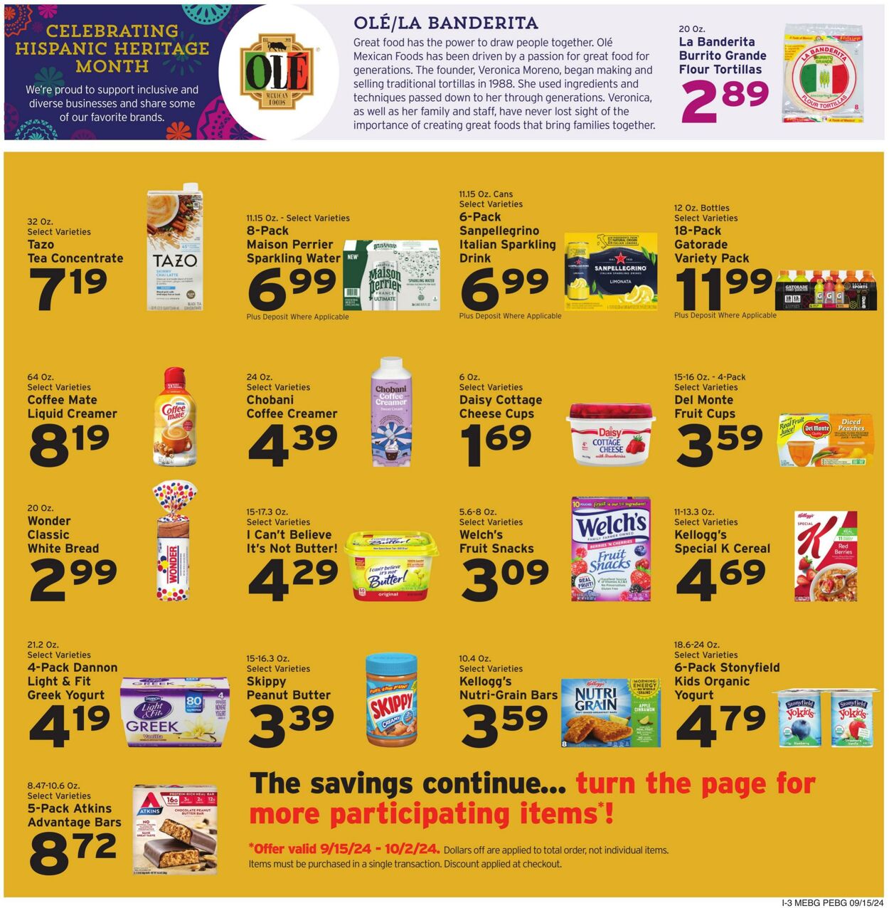 Weekly ad Hannaford 09/15/2024 - 09/21/2024