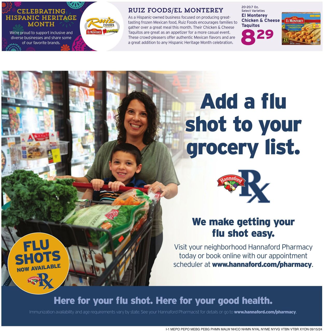 Weekly ad Hannaford 09/15/2024 - 09/21/2024