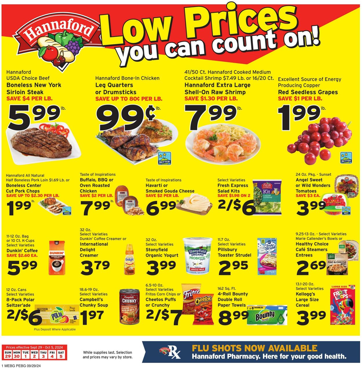 Weekly ad Hannaford 09/29/2024 - 10/05/2024