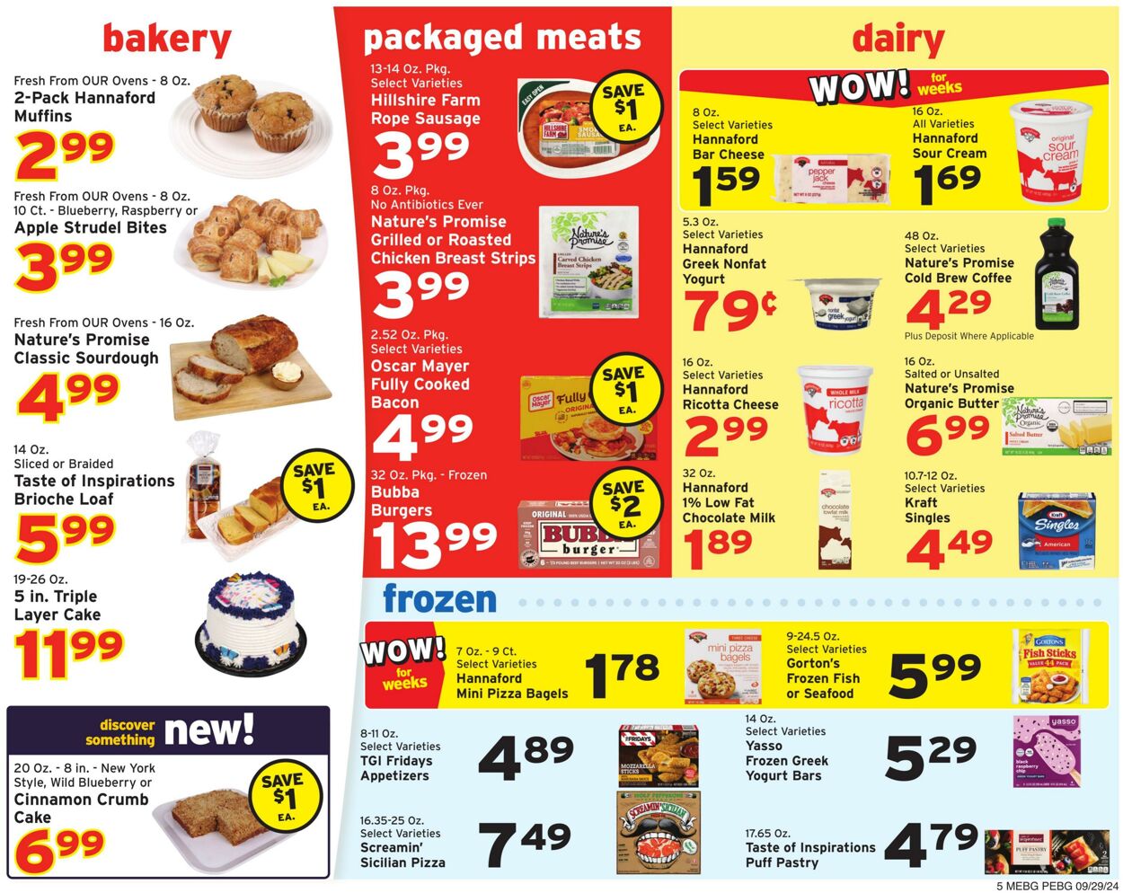 Weekly ad Hannaford 09/29/2024 - 10/05/2024